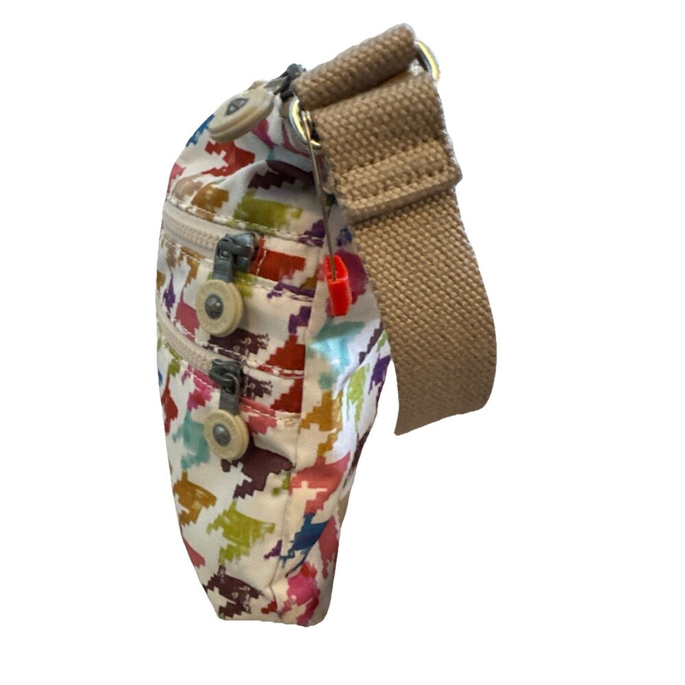 Kipling Multi Color Multi Pocket Nylon Shoulder Bag - Picture 4 of 12